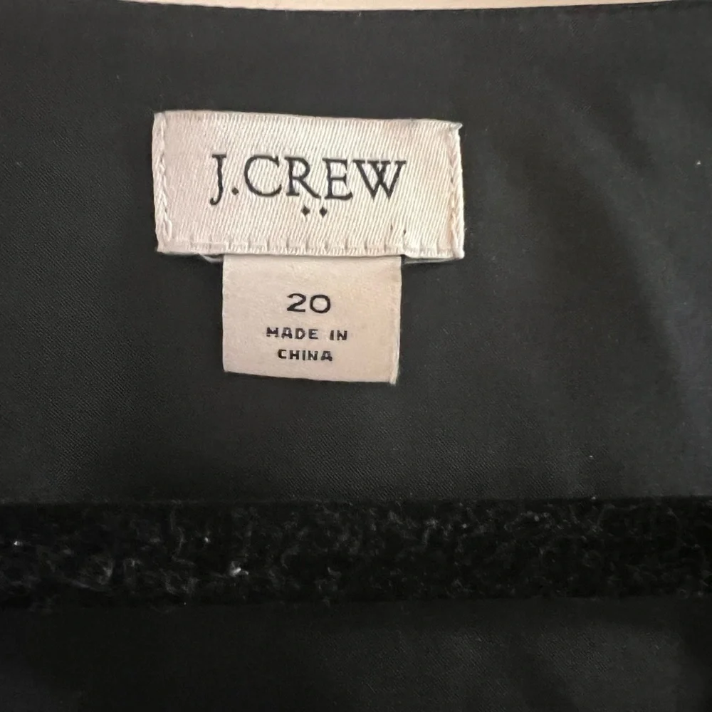 J.CREW luxurious blue-green & black peplum long sleeve top / jacket